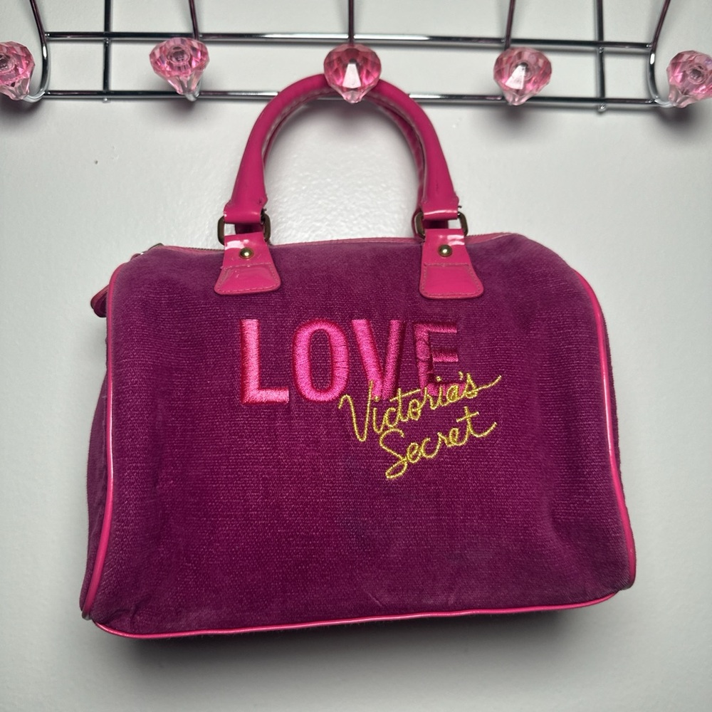 Victoria's Secret Pink and Purple Satchel Bag